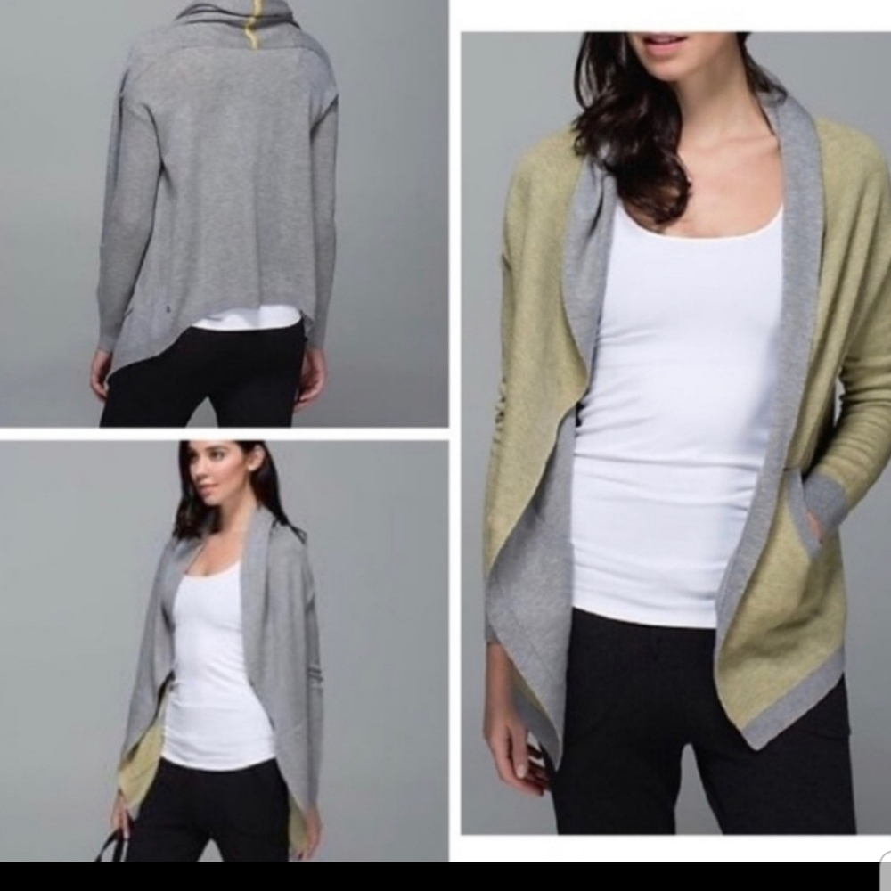 Lululemon Yogi Wrap Reversible Cardigan size 8